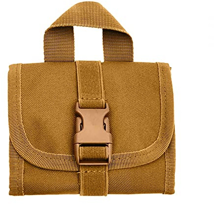 DONGKER Pochette Balle de Fusil,Sac de Transport de Munitions,Molle EDC Pliable 14 Porte-coquilles de Sac de Cartouche en Nylon Rond pour la Chasse