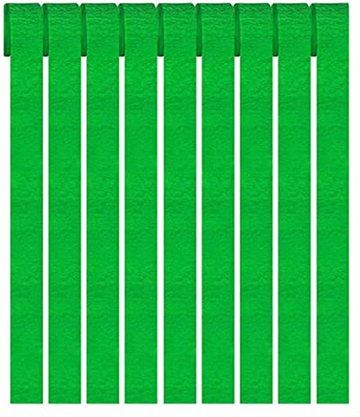9 Rolls Green Crepe Paper Craft Streamers Hanging,Green Crepe Paper Rolls Streamers Christmas Crepes Roll Curtain Backdrop Hanging Tassels Festival Birthday Party Wedding Decor