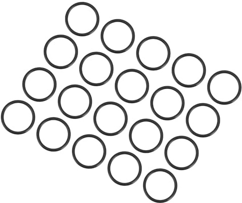 QUARKZMAN 20 Stücke 19mm x 15mm x 2mm O-Ringe Rund Dichtungsscheibe Schwarz | Nitrilkautschuk, Für Wasserhahn Klempner Reparatur Dichtung Verbindung