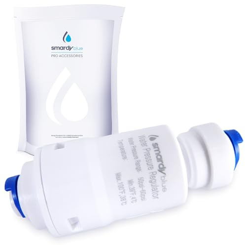 smardy Druckminderer 1/4 Zoll für Osmoseanlage, Quick-Steckverbindung