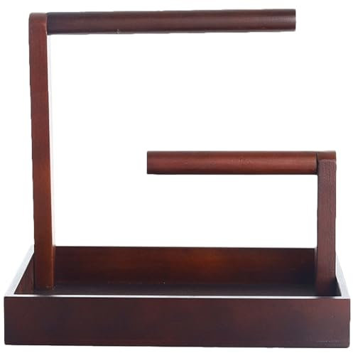 Cabilock Support De Présentation En Bois Pour Bracelets Montres Et Porte-Clés Avec Plateau Organisateur Compact Pour Bijoux Rangement Salon Chambre