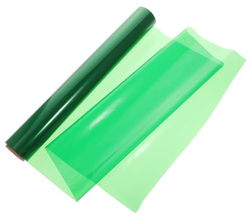 SOLUSTRE 1 Rolle Kristallfilm-zellophan Blumenstrauß Aus Packpapier Verpackung Aus Blumenpapier Blumenverpackungsfolie Zellophan Grün Zellophanfolie Grün Verdicken Cellophan