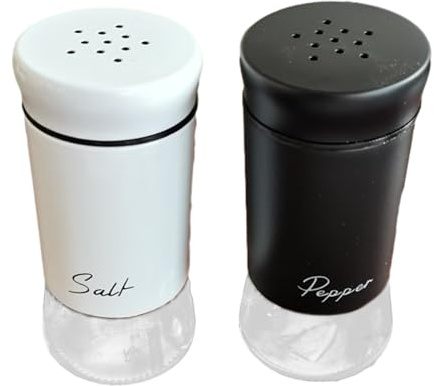 black pepper dispenser for kitchen salt dispenser for kitchen condiment dispenser set of 2 refillable containers with lid glass salt and pepper shaker set kitchen