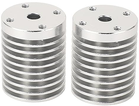 2 Stück Hotend Kühlkörper, Gewinde Aluminium Hotend Kühlkörper V6 Extruder Aluminium Kühlkörper CNC-Bearbeitung Ersatz für 0.1 0.2 3D-Drucker
