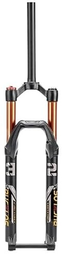 WANGZEYU Fahrrad Gabel Fahrrad Luft Gabel 26 27,5 29 MTB Federgabel 1-1/8'' Konische/Gerade Rohr Fahrrad Gabeln Mit Steckachse Fahrrad Teil Fahrradgabeln(Straight-26)