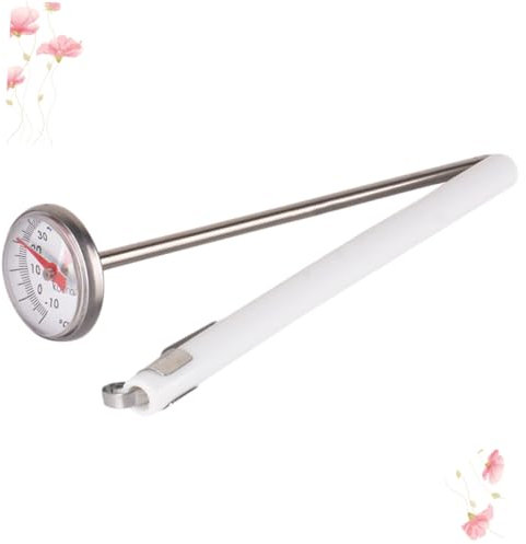 Toyvian Water Thermometer Bathtub Thermometer Cooking Meat Portable Probe Water Temperature Gauge Food Home White