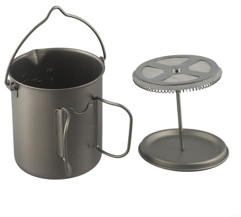 Cafetière d'extérieur pour cafetière à piston avec poignée pliable 750 ml