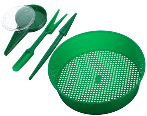 Toddmomy Setaccio Per Terreno in Plastica Pp Setaccio Da Per Setacciare Pietre e Ghiaia Strumento Da Giardinaggio Portatile Per Spiaggia e Giocare