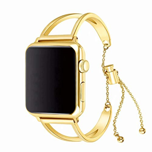 Armband i Rostfritt Stål för iWatch 38 mm 40 mm 41 mm 42 mm 44 mm 45 mm 46 mm 49 mm, Glitter Armband av Metall som Reservdelar kompatibel med Apple Watch Series SE/11/10/9/8/7/6/5/4/3/2/1, 44mm 45mm