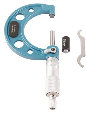 Bügelmessschraube, Messbereich 25-30mm, Mikrometer Messschraube mit 0,01mm Auflösung, Englisches Gewinde, Präzisions Mikrometer für Feine Messungen