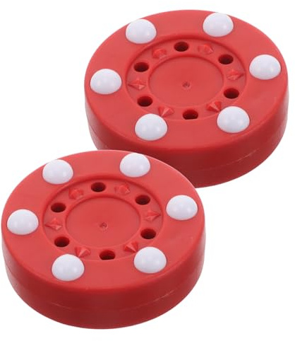Kisangel 2 Pezzi Puck Hockey per Interni ed Esterni Roller Puck Professionali per Allenamento Inline su Strade e Palestre Sportivo per Partite Scuola e Famiglia