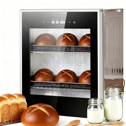 SIEEOUR Apparecchio Di Proofing Pasta Elettrica Capacità 40l, Macchina Di Proofing Fermentazione Per Panificio Con Temperatura Regolabile (20-50°C) E Timer, Per Pane Professionale, Pasta Madre