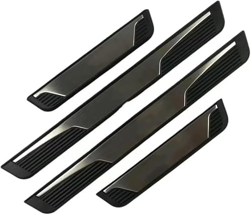 zjxcnb 4 Pièces Garnitures Seuil PortièRe Voiture Acier Inoxydable pour Lexus is 250C 2009–2010, Pédale Couverture Seuil Protection,A