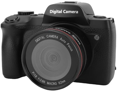 Jiawu Fotocamera Digitale 5K Zoom 18X, Fotocamera per Vlogging WiFi Autofocus da 64MP per Fotografia, Fotocameras Selfie da Viaggio Touchscreen da 4 con Doppia Fotocameras