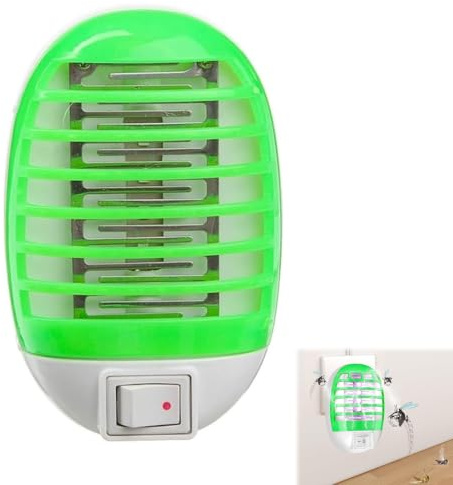Lampe Anti Moustique,Electrique Anti Moustique,Mouche Electrique avec Lumière UV Piège à Insectes Répulsifs à Moustiques,Anti Mouches Sûr et Efficace,pour Cuisine,Chambre,Salle à Manger (Vert)