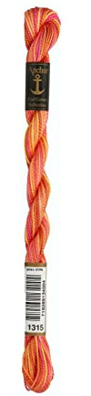 Anchor Perlgarn 5 Multicolor, 4515005-01315, Farbe:1315, Stickgarne