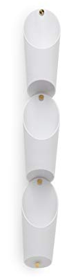 Umbra Floralink Wandvasen, Kunststoff, Weiss, 3er-Set