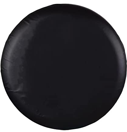Spare Tire Cover, Black Wheel Cover Waterproof PVC Leather Dust-Proof Universal Fit for Jeep, Trailer, RV, SUV, Camper and Vehicle (14 Inch)