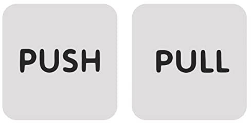 NUOBESTY Porta Push Pull Adesivi per Porte Push Pull Insegne per Porte per Ufficio Insegne per Porte per Ufficio