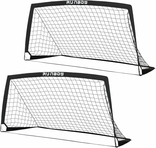 182 x 121cm Kinder Fußballtor, Faltbar Outdoor Übung Fußballnetz für Garten