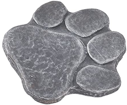 Qcwwy Pet Memorial Garden Stone DIY Pet Cat Dog Grave Marker Résine Pet Memorial Gift Pet Garden Stone Pierre Tombale pour Chien ou Chat Commémoratif Intérieur ou Extérieur
