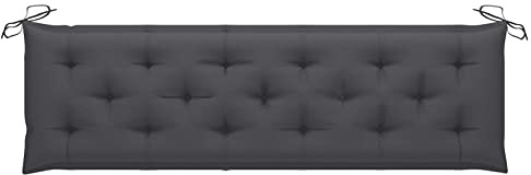 Festnight Gartenbank Auflage Bankauflage Wasserbeständig Sitzkissen Bank Anthrazit Polsterauflage Sitzauflage Sitzbank-Kissen Bankkissen Outdoor Kissen Gartenbank-Kissen 180 x 50 x 7 cm Stoff