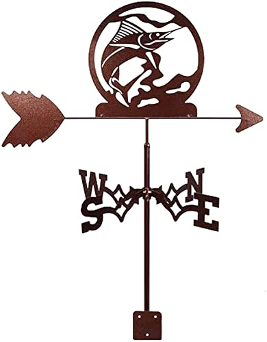 EICOFF Wetterfahne, Windfahne, Wetterfahne, Gartendächer, Hofdekoration, Wetterfahne, Dekor-Design, Wal, Retro, für Dächer, Bauernhof, Szene, Haus, Garage, Richtungsanzeiger