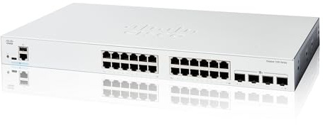 Cisco Commutateur Intelligent Cisco Catalyst 1200-24T-4X, 24 Ports GE, Ports SFP+ 4x10GE, Garantie limitée à Vie (C1200-24T-4X)