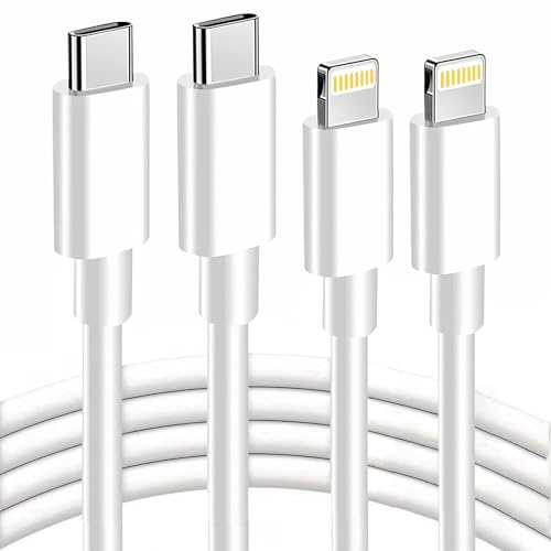 ALiHAN Cavo Lightning USB C, 1 m, confezione da 2 pezzi, certificato MFi, cavo di ricarica USB C, compatibile con iPhone 14/13/13 Pro/12/12 Pro Max/11 Pro/X/XS/XR/8 Plus