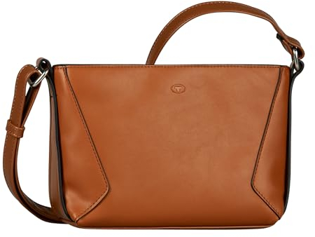 TOM TAILOR Manola Damen Umhängetasche Crossbody Bag Klein Cognac Braun