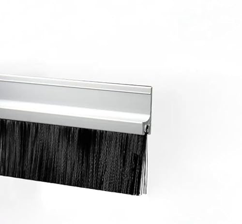 Burletes De Puertas,Topes De Puertas Para ZóCalos,Sellado Inferior De Puertas,Cepillo De Sellado Inferior De Puertas,Evita Que Los Insectos Entren En La Casa,Aluminum Alloy Sealed Door Bottom Brush