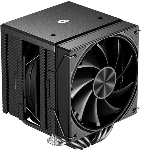 upHere gaming UE2K6 Black CPU Air Cooler, Dual-Tower 6×Ф6mm Heatpipes CPU Cooler, PWM 120mm Fan Computer Cooling, TDP 265W, Intel LGA 1851/1700/2011/2066(X79/X99), AMD AM5/AM4(155mm in Height)