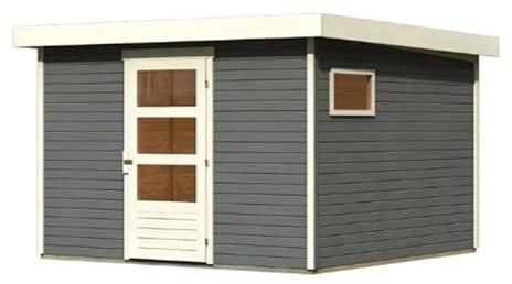 Karibu Holz Gartenhaus - Gerätehaus aus Fichtenholz - 3,31 x 3,34 x 2,16 m- - 8,75 m²