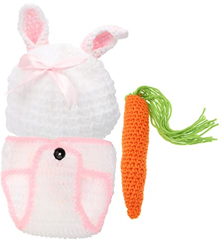 Happyyami 1 Jeu Vêtements de séance Photo de 100 Jours Couches Accessoires Tenues Tenue Photo bébé - Tenue bébé Photographie déguisement Enfant Tenue pour la Photographie de Nouveau-né Fil