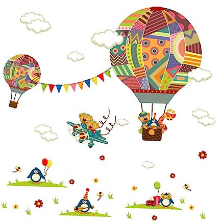 Toyvian Wandbild Cartoon-wandkunst Heimdekoration Wandaufkleber Einfach Abziehen Und Aufkleben Pvc-material Raumdekoration Für Jungen- Und Mädchenschlafzimmer