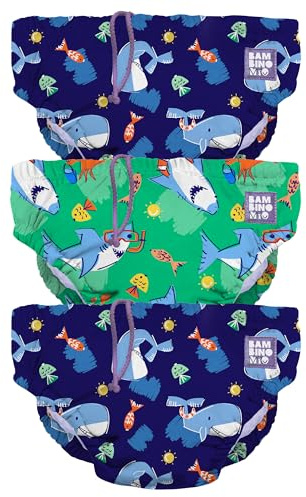 Bambino Mio 3er-Pack Wiederverwendbares Schwimmhöschen, 2–3 Jahre | OEKO-TEX Standard 100. Enganliegende Passform. Leicht & schnelltrocknend. Dehnbarer Bund. Weiche Materialien