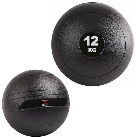 Max Strength Slam Ball - Palla Nera (Senza Rimbalzo), 12 kg