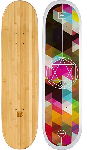 Bambus Skateboards Graphic Skateboard-Deck - mehr Pop, Leichter und stärker, hält länger als die meisten Decks, 8.0