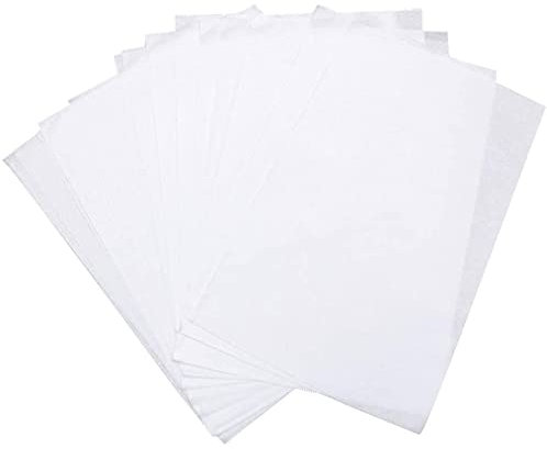 NA Transparentpapier, A4, Graphitpapier, durchscheinendes Kohlepapier für Durchzeichnen, Design, Grafik, Scrapbooking, 100 Blatt, Weiß