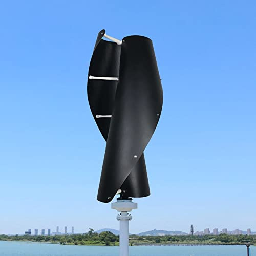 2000W Windkraftanlage 24V 48V 96V 220V Vertikale Windgenerator Magnetschwebeachsen- Windturbine Generator mit MPPT Controller Windrad mit 2 Flüge Heimgebrauch