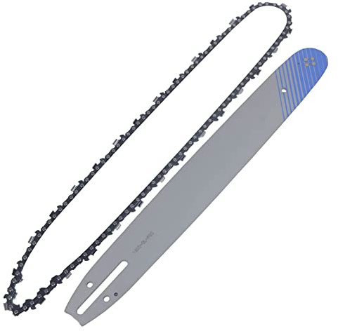 SPARES2GO 16 Chain & Bar Set compatible with Makita DCS232T DCS300 DCS340 DCS400 DCS401 Chainsaw (56 Links, 3/8″ LP, 40cm)