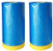 MOCNT 2 Piezas Película Antipolvo Pintura Película Protector Cinta de Enmascarar Papel Autoadhesivo Cubierta Hojas Muebles Impermeable Pintura Coches Azul 140cm x 20m