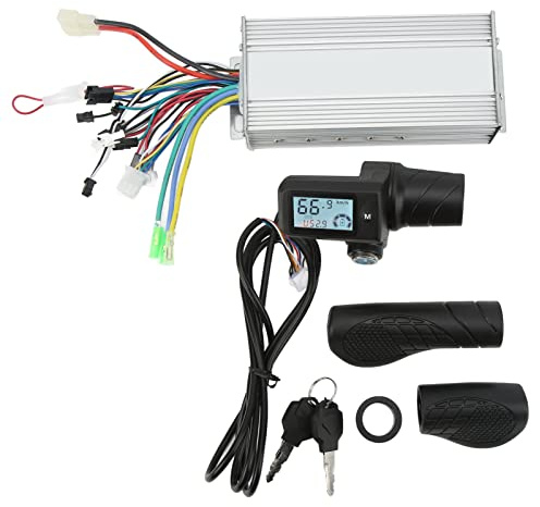 36V 48V 1000W Elektrofahrrad Brushless Controller Kit, Motor Controller Split Speed ​​Control Gasgriff mit LCD-Panel für 22,5 Mm Lenker
