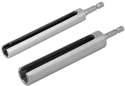 QUARKZMAN 10mm & 13mm Sechskantmutter Steckdose 135mm lang | Geschlitzt Erweiterung Treiber Bit Adapter