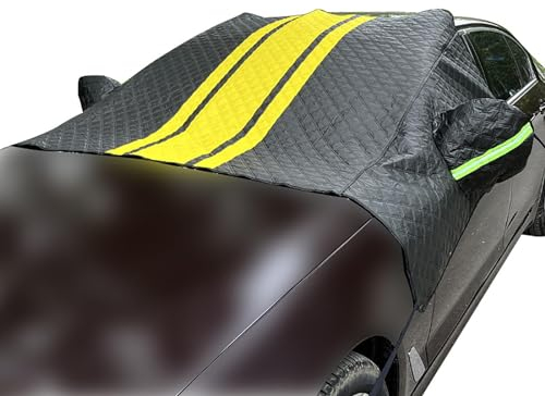 MARXAN Frontscheibenabdeckung Winter für FIAT Ducato 2006-2021, Sonnenschutz Auto Frontscheibe Scheibenabdeckung Eisschutzfolien mit 2 Spiegelabdeckungen Faltbare Gegen Schnee Frost Autozubehör