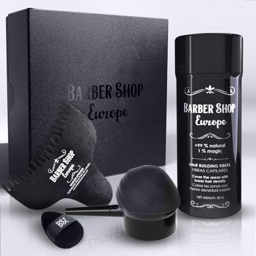 KIT X3 Fibras Capilares Keratina - Contiene - Fibra Capilar Hombre Mujer - Aplicador Fibras Capilares y Optimizador - Hair Fibers - Microfibras Capilares para Disimular Calvicie - Polvos Pelo hombre