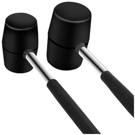Aqxyxsw Tragbare Gummi Hammer doppelseitige Haushalt Gummi Mallet Hand Werkzeuge for Outdoor Auto Reparatur Holzbearbeitung Tür Boden Fliesen fangzi (Color : 1000g)