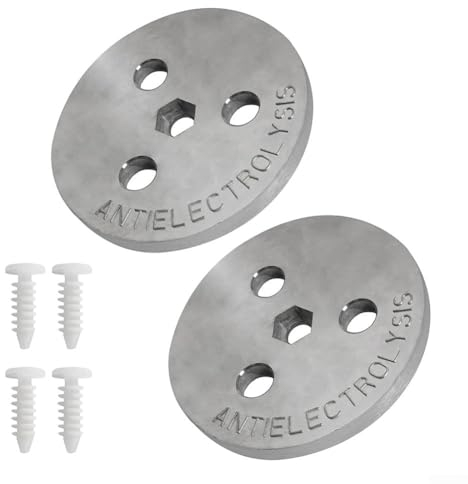 Reliable Zinc Anode Plate for Skimmer Basket, Plaster Discoloration (2pcs)