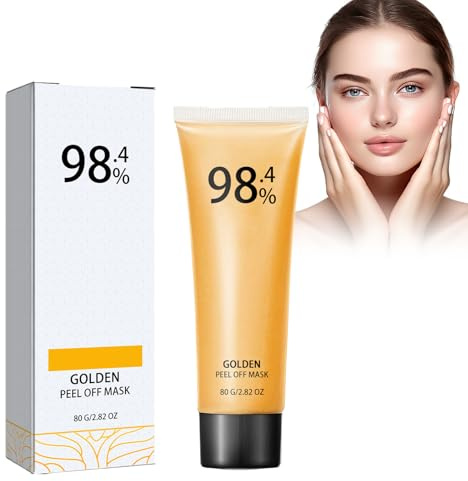 Pemarlis 24K Gold Peel Off Mascarilla Facial, Mascarillas Faciales Antiarrugas,máscara exfoliante dorada,máscara facial de oro de 24 quilates, antienvejecimiento, elimina espinillas, limpia los poros