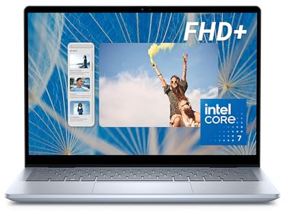 Dell Inspiron 14 2-in-1 7440-14 FHD+ 250nits Touch Display Intel Core 7 processor 150U 16GB RAM 512GB SSD Intel Graphics Windows 11 Home Backlit UK Qwerty Keyboard Ice Blue